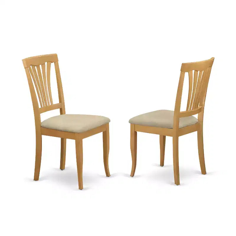 Dining Room Set-Oval Table With Leaf And 6 Dining Chairs