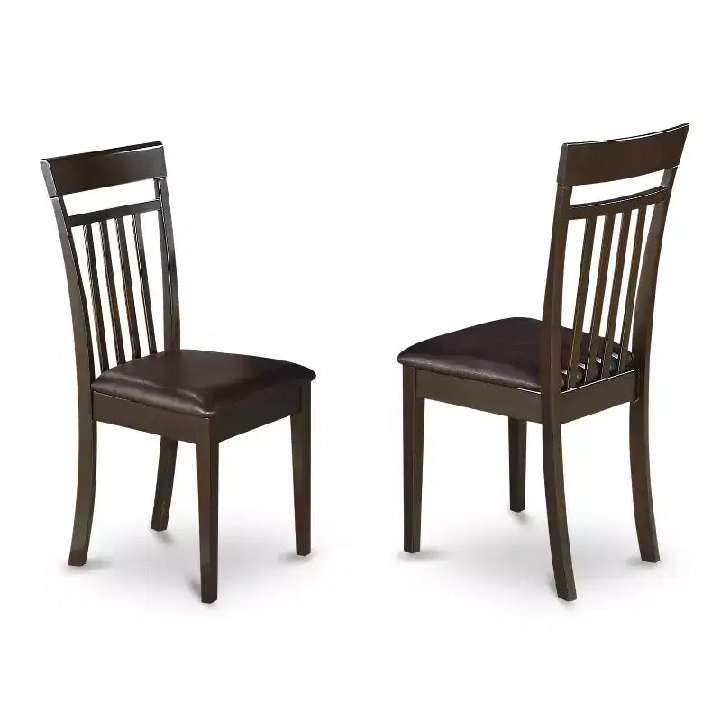 HomeStock Dining Table Set 6 Chairs Butterfly Leaf Wood Table