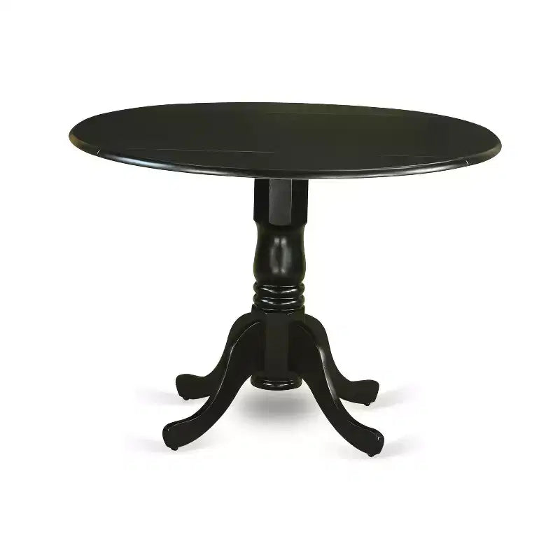 HomeStock Dropleaf Kitchen Table Set Round Dining Table With 4 Chairs