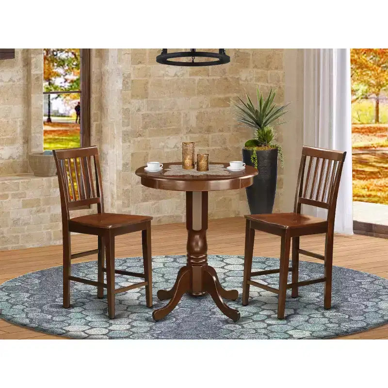 Pub Table Set-Pub Table And Dining Chairs