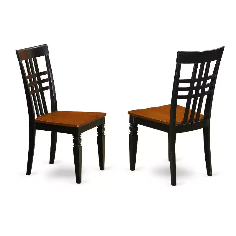 HomeStock PC Nicoli Dining Set Buttermilk Cherry Wood Kitchen Table & Chair Set