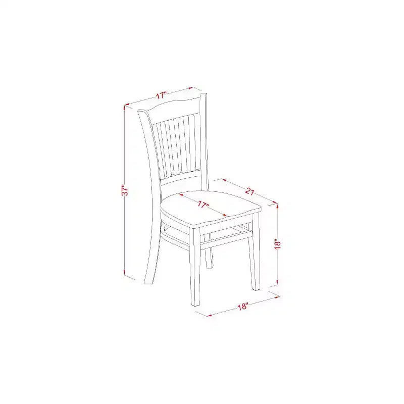HomeStock 5 Piece Kitchen Table & Chairs Set Includes a Round Dining Room Table with Dropleaf and 4 Dining Chairs, 42x42 Inch, Linen White