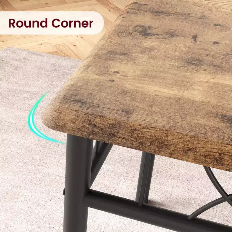 Garvee Dining Table Set, Dining Table Set: Small Rectangle Table & Chairs for Kitchens, Dining Room