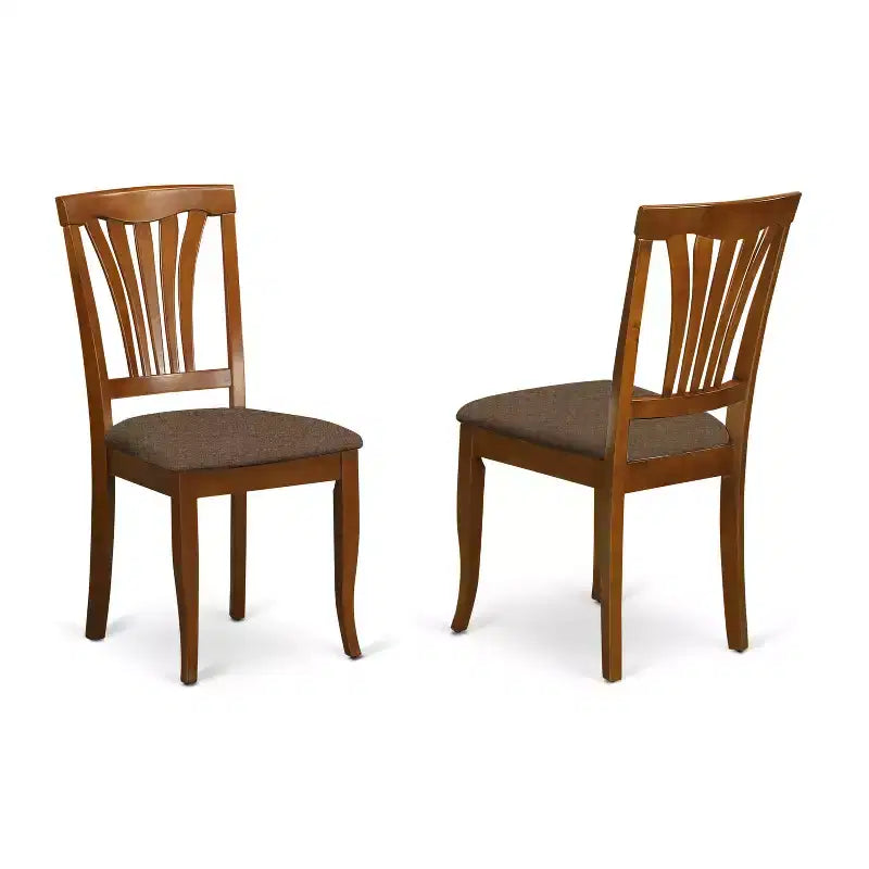 HomeStock Belmont Kitchen Table Set-Dining Table And 2 Kitchen Chairs, Saddle Brown