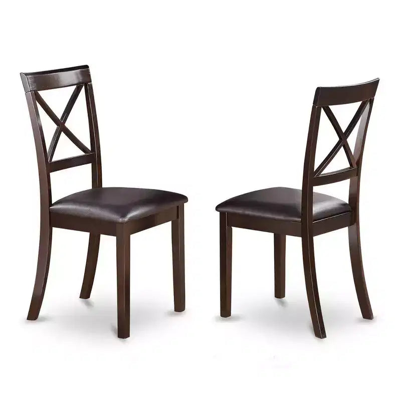 HomeStock Belmont Kitchen Table Set- Table Plus 2 Dining Chairs, Cappuccino
