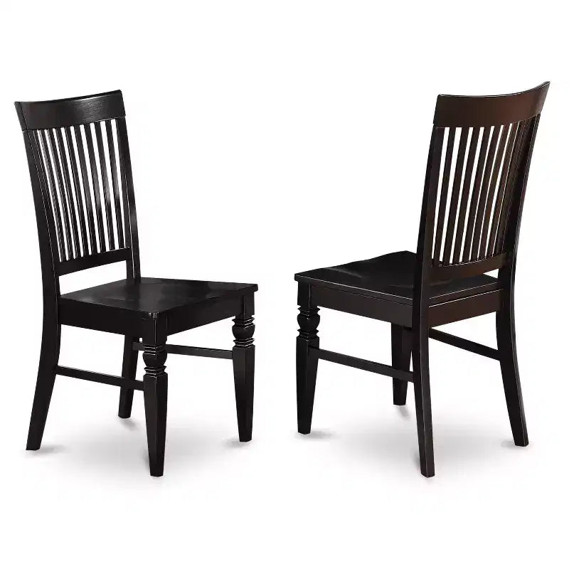 HomeStock Belmont Dinette Table Set - Kitchen Table And Dining Chairs, Black