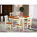 HomeStock Belmont 5-Pc Dining Table & Chairs Set, White