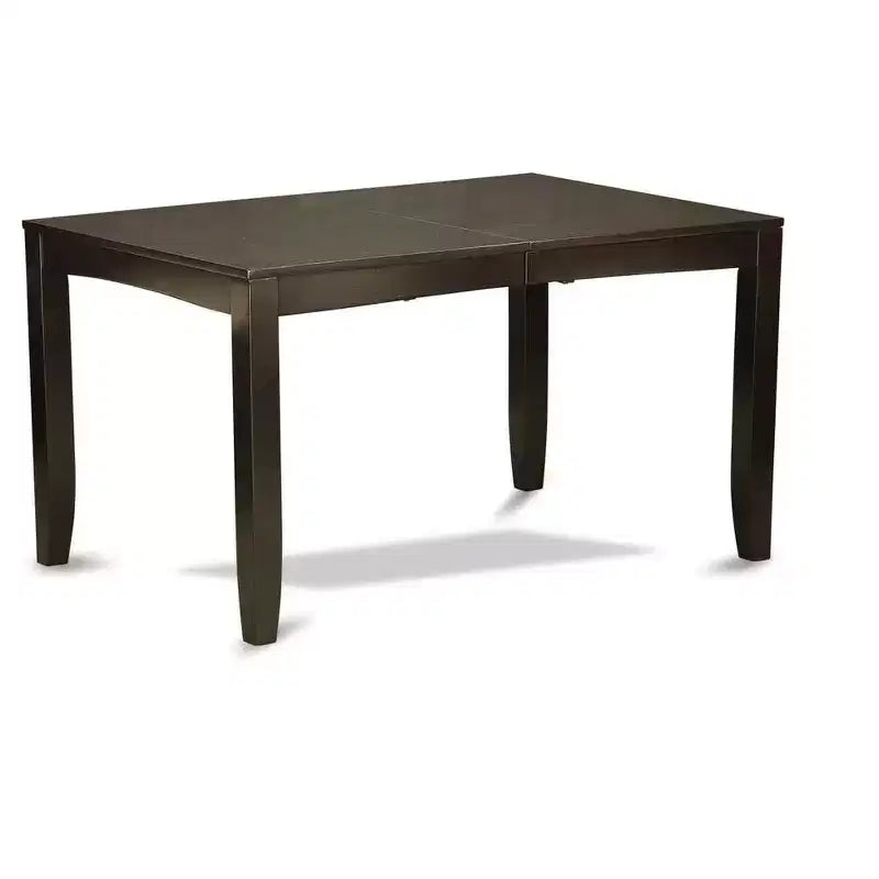 HomeStock Belmont Dining Room Set-Dining Table With Leaf Plus Kitchen Chairs, Cappuccino