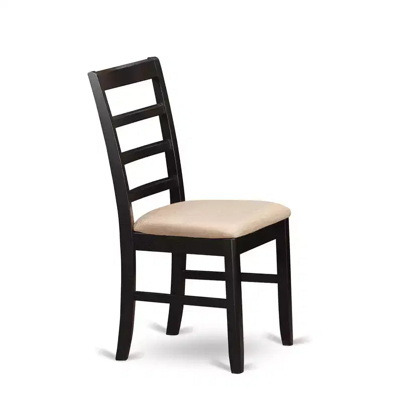 HomeStock Belmont Dining Room Set-Dining Table With Leaf Plus Kitchen Chairs, Cappuccino