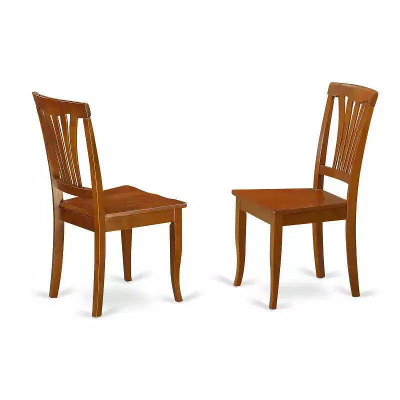 HomeStock Belmont Dining Table Set with Self - Storing Leaf and 8 Parson Chairs