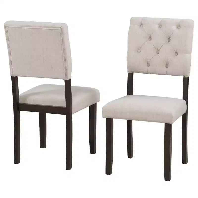 Dining Table Set for 6 with Bench Rectangular Table and 4 Upholstered Chairs for Kitchen