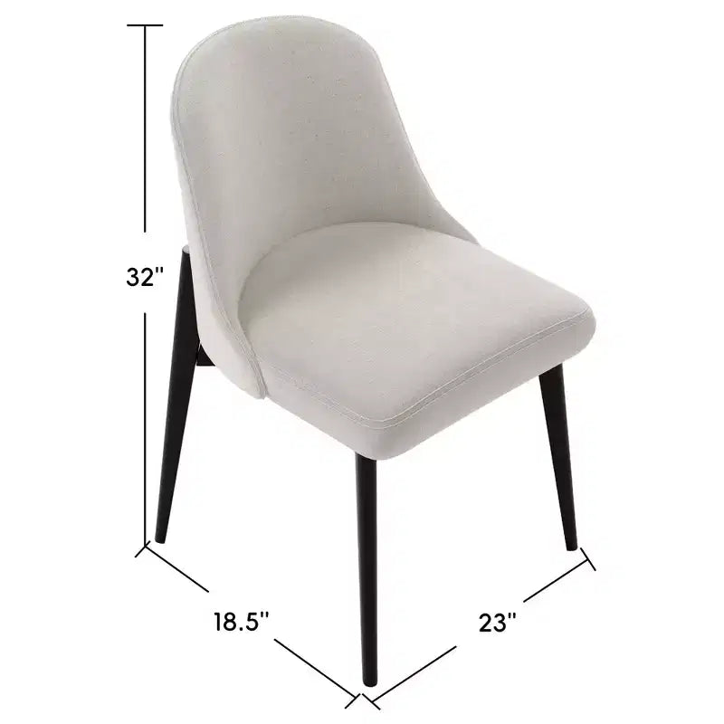 PexFix 52 Modern Round Dining Table Set with 6 Upholstered Chairs Walnut Textured Wood Top Pleated Pedestal Base Beige Seats for Kitchen Dining Room