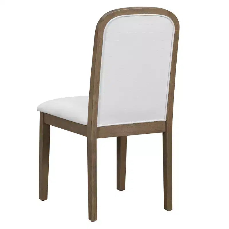 GDFStudio Oliver Vintage Extendable Dining Table Set for 4-6 with 42-58 Farmhouse Table and Upholstered Chairs