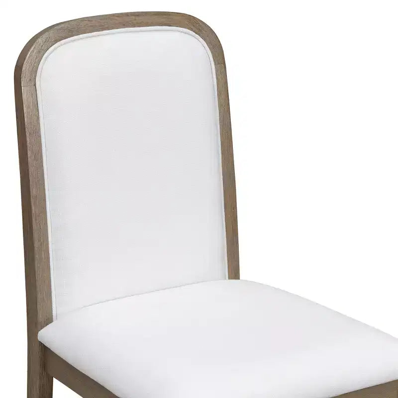 GDFStudio Oliver Vintage Extendable Dining Table Set for 4-6 with 42-58 Farmhouse Table and Upholstered Chairs