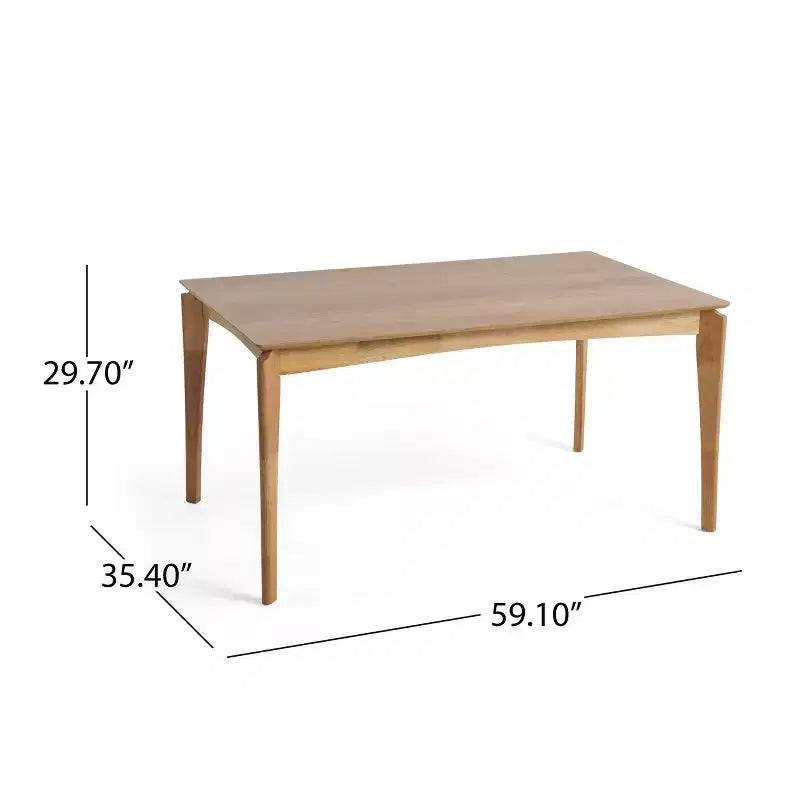 Christopher Knight Home Adrian Mid-Century Modern 5-Piece Wood Dining Table Set with Upholstered Dining Chairs
