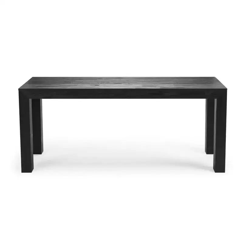 72 Modern Solid Wood Dining Table Set with Bench + 4 Chairs