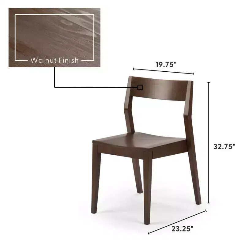 72 Modern Solid Wood Dining Table Set with Bench + 4 Chairs