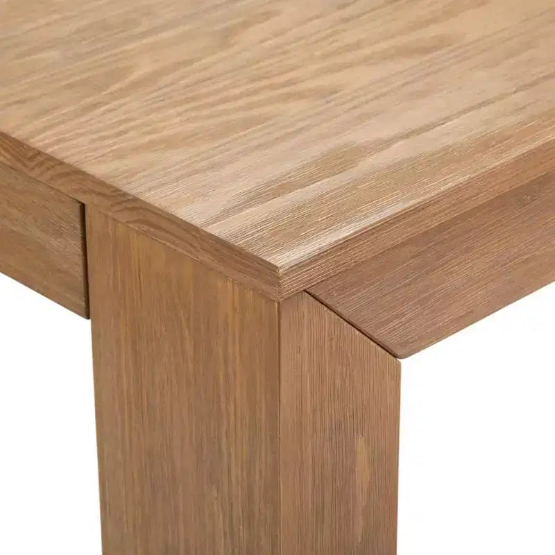 72 Modern Solid Wood Dining Table Set with Bench + 4 Chairs