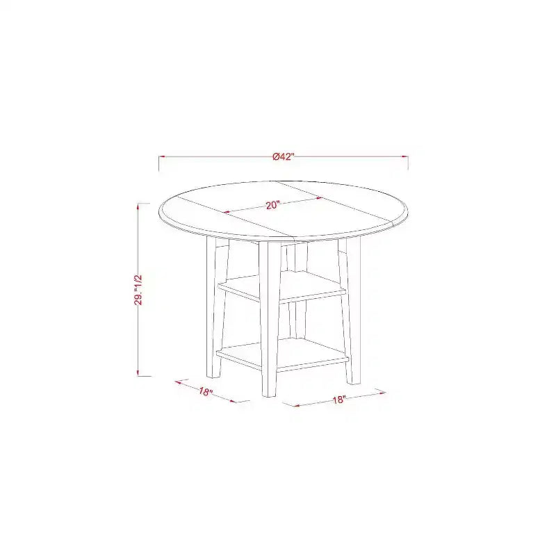Urban Oasis 3Pc Dining Set - 20x42 Table & 2 Parsons Chairs - Linen White Legs - Gray Fabric