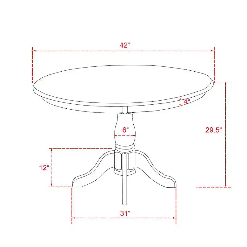 5-Piece Wire Brushed Black Finish Solid Wood Top Dining table with 4 Chairs with