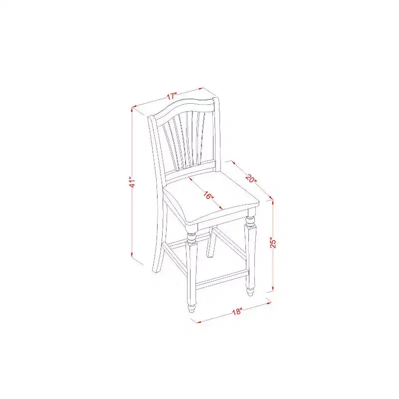 Kitchen Dinette Set 3 Piece Table & Chair Set - Round Pedestal Table & 4 Chairs