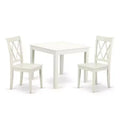 Square Table Set 3-Piece Dining Set - Modern Bistro Table & Chairs