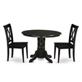 Victorian Dining Set - 3Pc Round Table & 2 Chairs - 42 Inch - Vintage Farmhouse Style