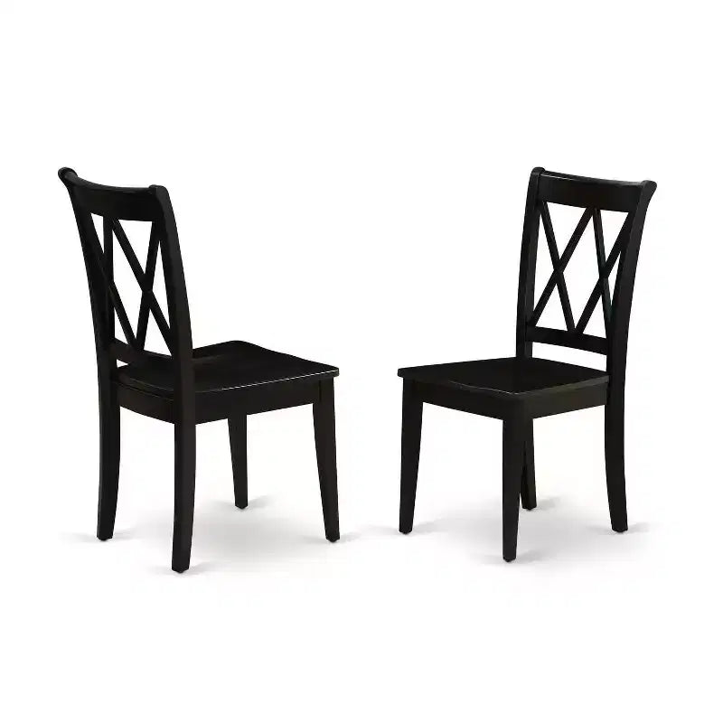 Victorian Dining Set - 3Pc Round Table & 2 Chairs - 42 Inch - Vintage Farmhouse Style