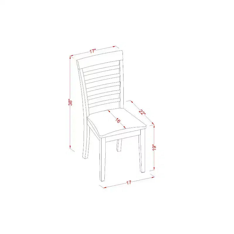 Rustic Dinette Set - Small Kitchen Table & Chairs - Ranch Style Dining Room Set