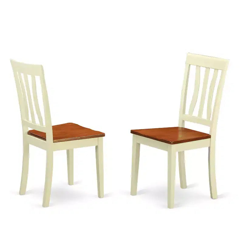 Dinette Table Set with 6 Chairs - Cottage Style Dining Room Table & Seat Set