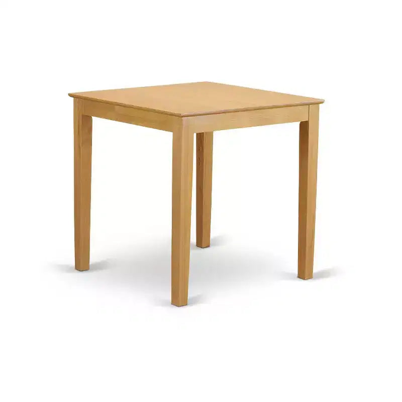 Counter Height Dining Set - Pub Table & Stools - Modern Design - Asian Wood - Brown Finish