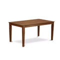 HomeStock 6-Piece Rectangle Cappuccino Finish Solid Wood Top Dining Table with 1 Bench, 4 Chairs