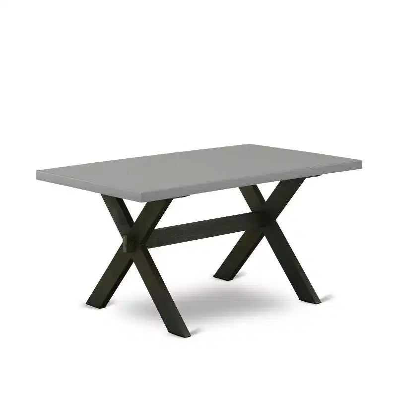 HomeStock 6-Piece Natural Oak Finish Solid Wood Top dining Table with 1-Bench and 4-Chairs