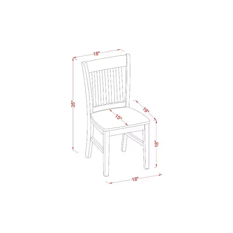 Dinette Set - Coastal Craftsman Table & Chairs - Small Dining Room Set