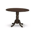 Kitchen Dinette Set - 3 Piece Round Table & Chairs - Small Space Dining Set - Espresso Finish