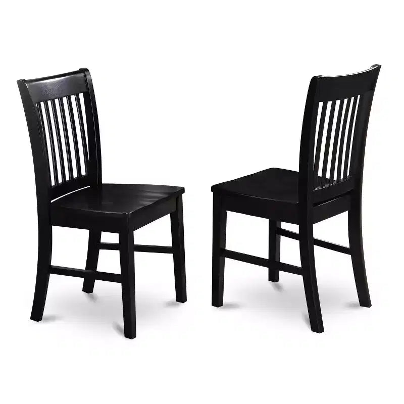 HomeStock 6-Piece Rectangle Black Finish Solid Wood Top dining Table with 1 Bench and 4 Chairs