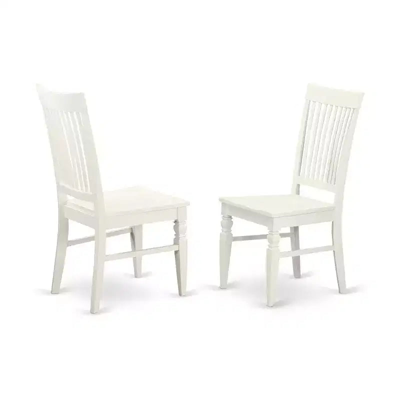 HomeStock 5-Piece Rectangle Linen White Finish Solid Wood Top Dining Table with 2 Benches, 2 Chairs