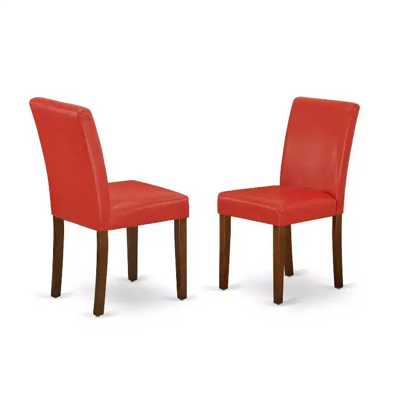 Dinette Set 5Pc Rectangle Table & 4 Chairs - Firebrick Red - Island Interiors
