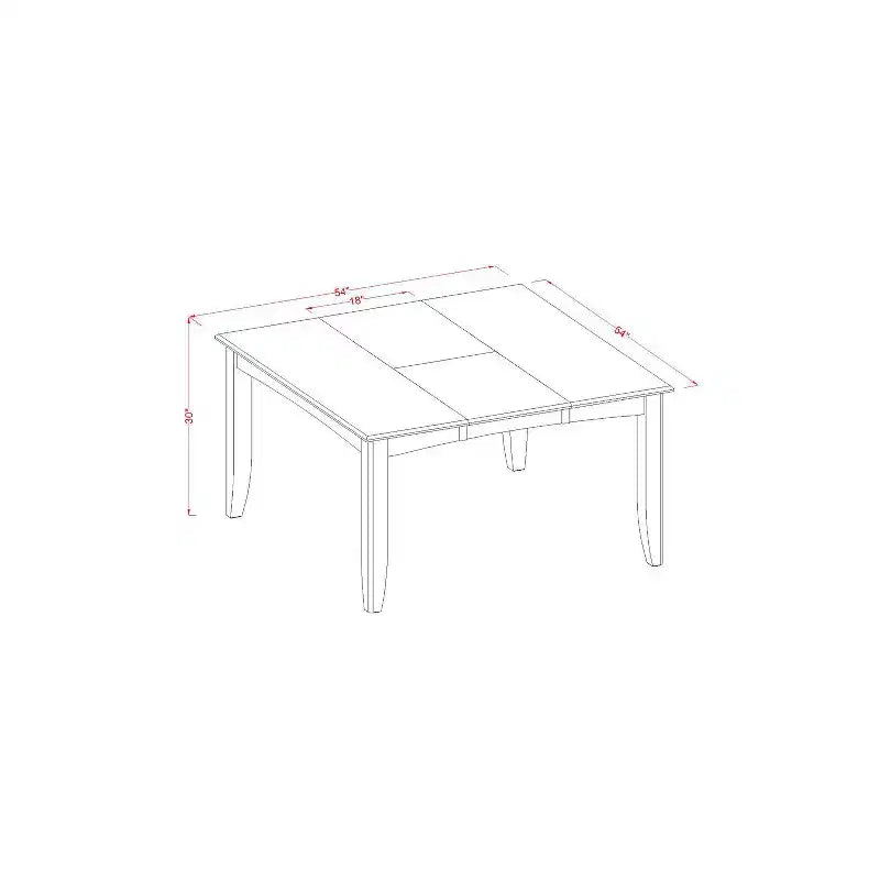 HomeStock 9-Piece Square Saddle Brown Finish Solid Wood Top Dining Table with 8-Chairs