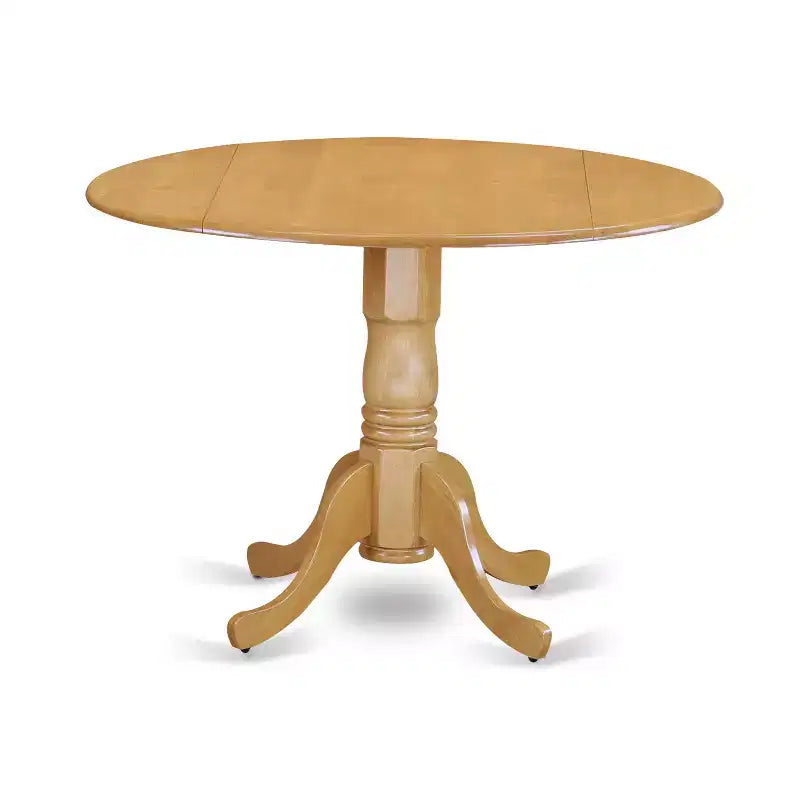 Southwestern Round Dining Table Set - 3 Piece Kitchen Table & Chairs - Oak Finish, 42 Inch