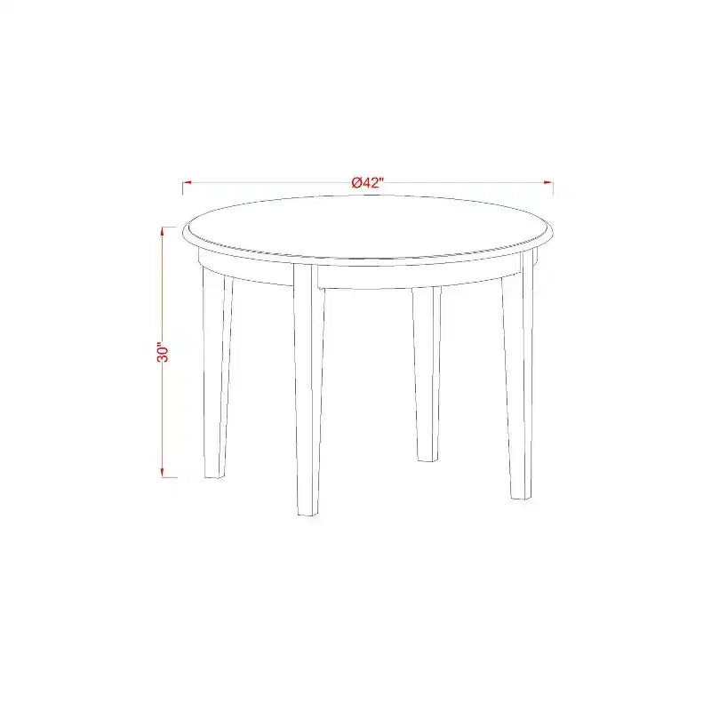 Modern Dining Set - 3 Piece Table & Chair Set - Oval Table with Butterfly Leaf - Cappuccino Finish