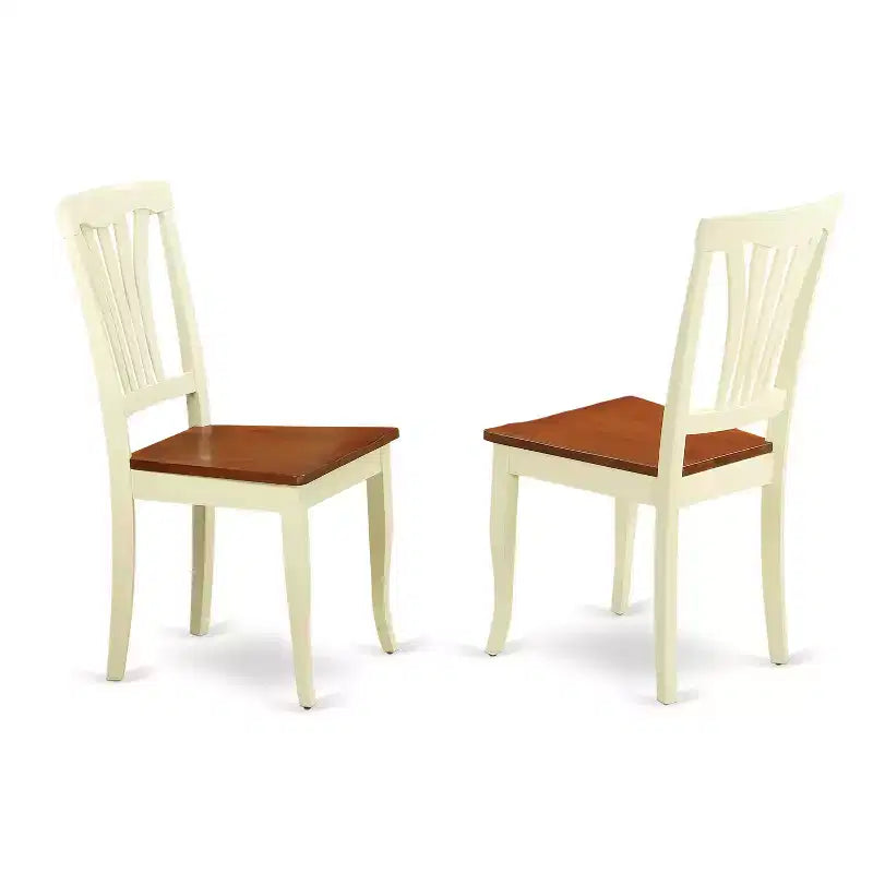 Gothic Dining Room Set - 7 Piece Oval Table & 6 Chairs - Buttermilk Cherry Finish