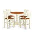 Counter Height Dining Set - 5 Piece Table and Chairs - Modern Kitchen Set