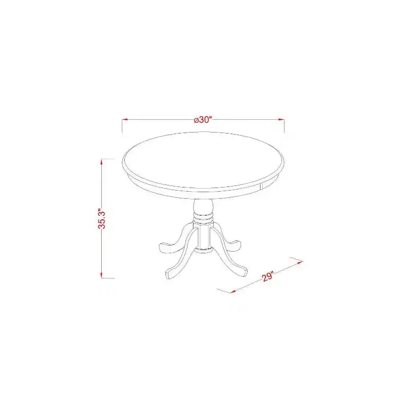 Counter Height Dining Set - 5 Piece Table and Chairs - Modern Kitchen Set