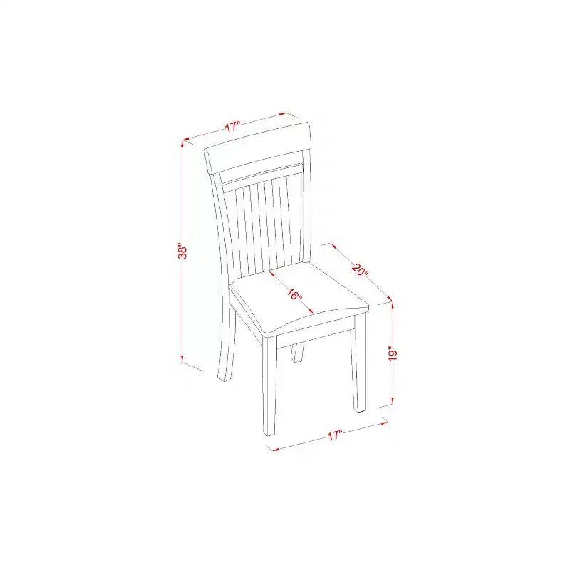 Round Drop Leaf Dining Table Set - Kitchen Nook Table & Chairs - Small Dining Set