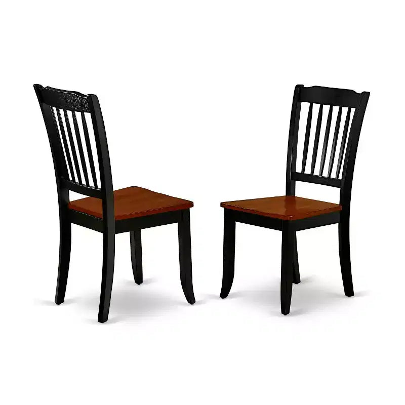 Bohemian Kitchen Table Set - 3 Piece Dining Set for Small Spaces - Round Table & 2 Chairs - 42 Inch - Black Cherry