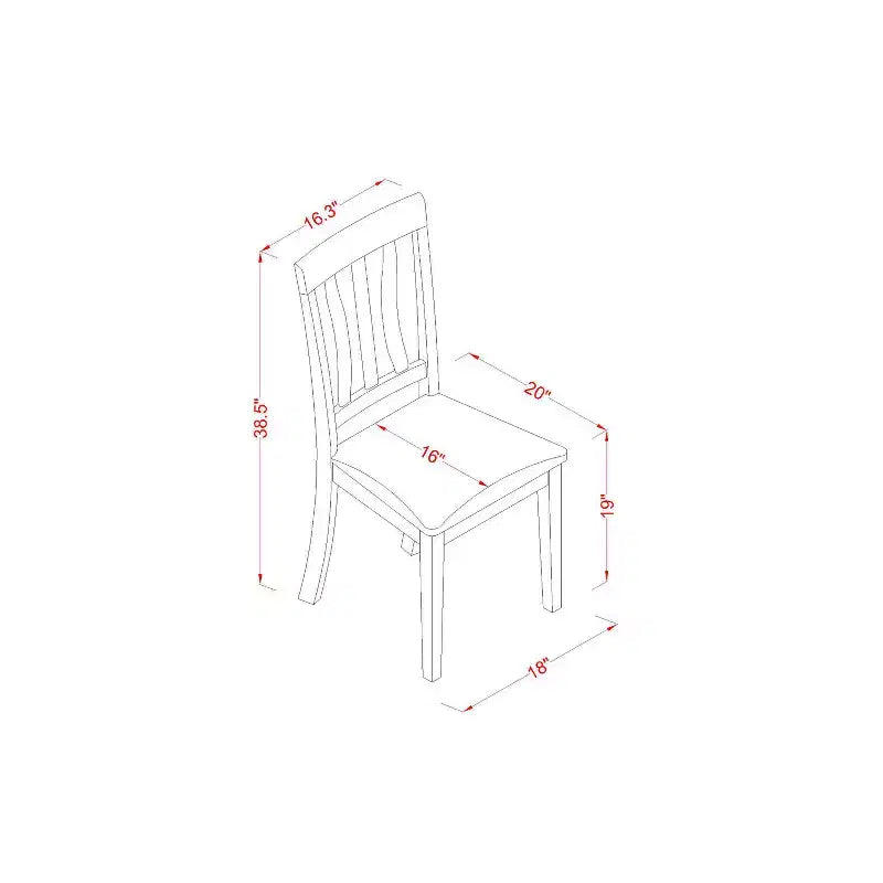 Kitchen Dining Set 5 Piece Table & Chairs - Round Pedestal Table with Linen Upholstered Seats
