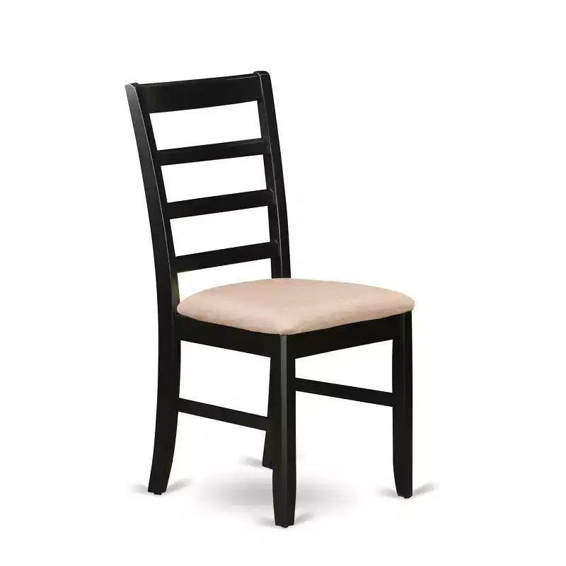 HomeStock 9-Piece Square Black Finish Solid Wood Top Dining Table with 8-Chairs