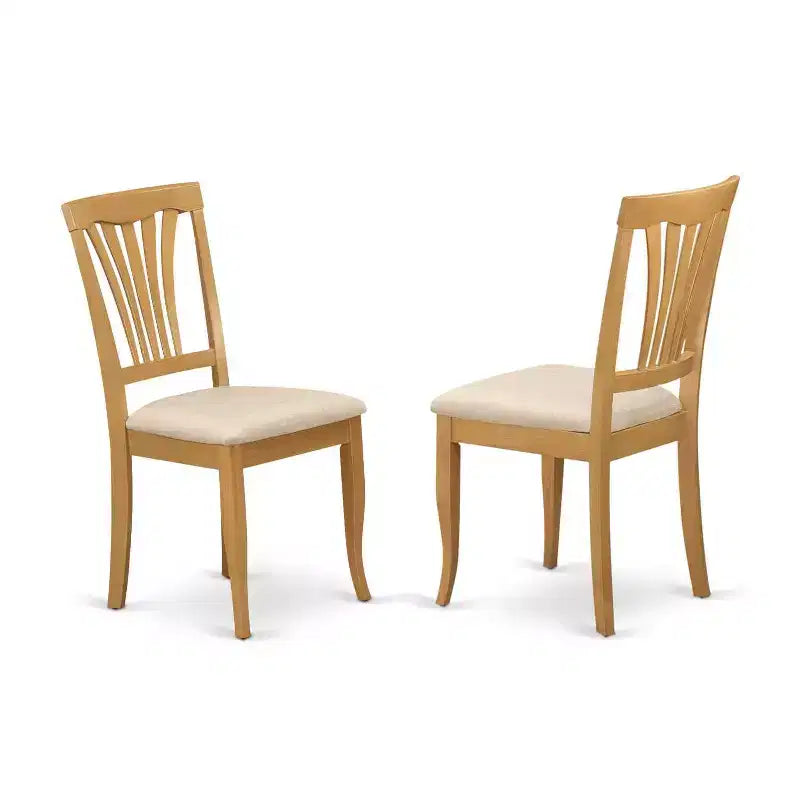 Dining Room Set 6 Piece Table & Chairs Bench - Oak Finish Kitchen Set 36x60 Inch