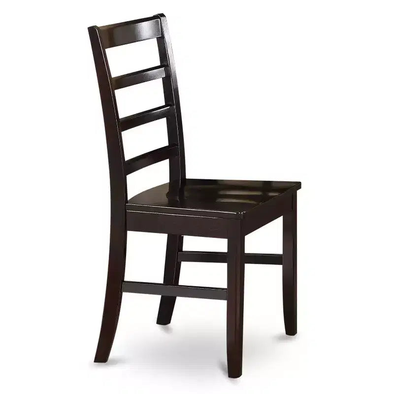 HomeStock 7-Piece Square Cappuccino Finish Solid Wood Top Dining Table with 6-Chairs